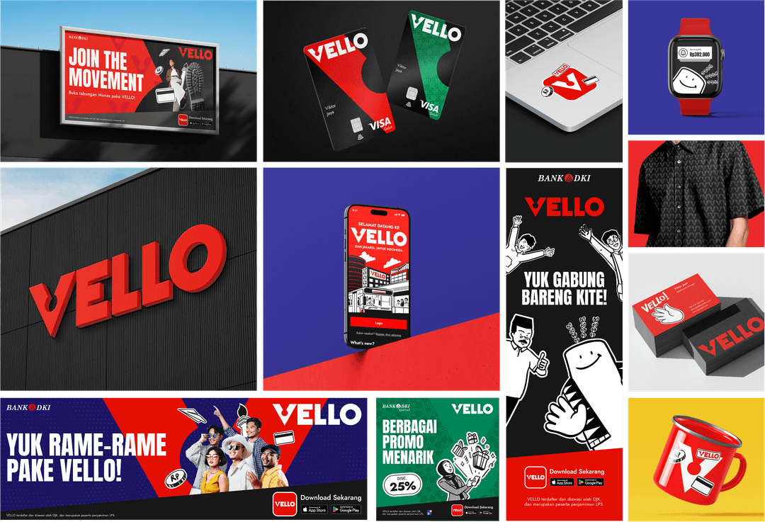Brand visual exploration mockups